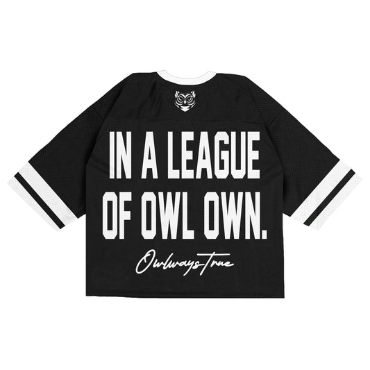 Crop Mesh Jersey Blk/Wht