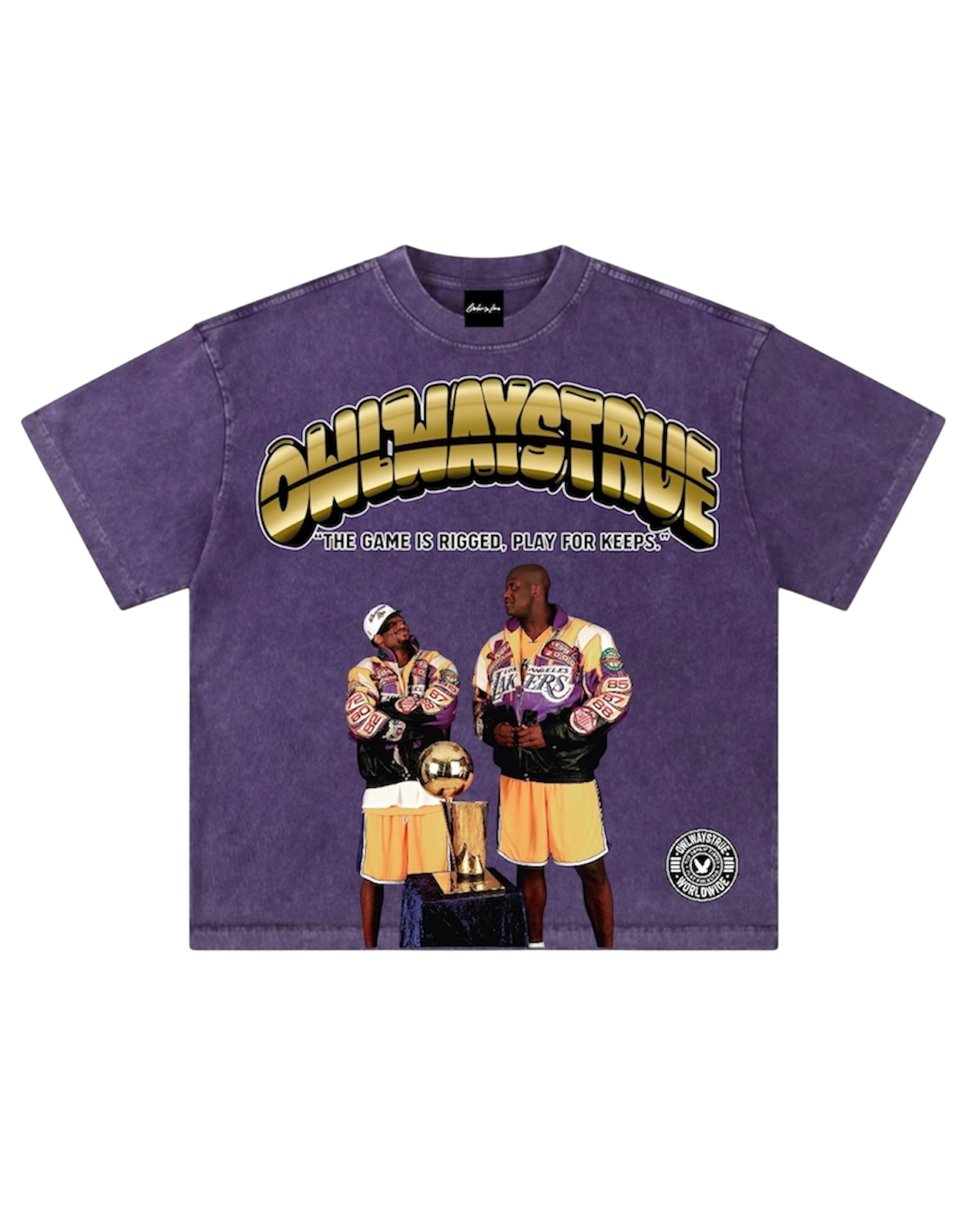 "DYNAMIC DUO" ACID WASHED HEAVYWEIGHT TSHIRT