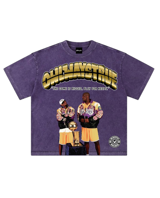 "DYNAMIC DUO" ACID WASHED HEAVYWEIGHT TSHIRT